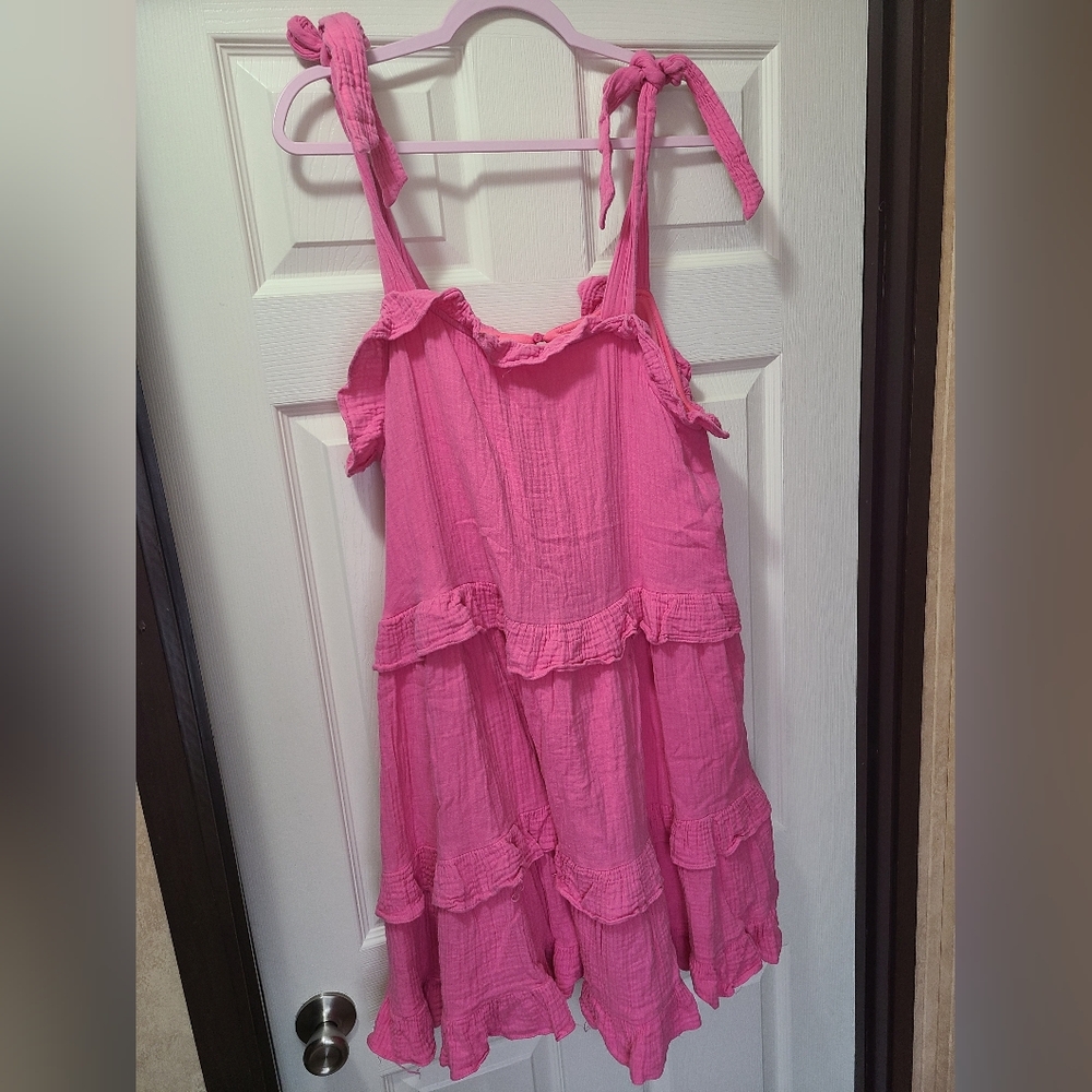 Pink Ruffled Sundress - Picture 2 of 5